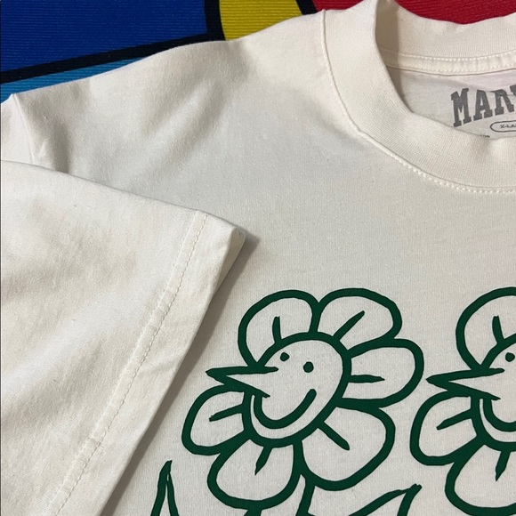 Market Studios White Graphic Tee - Short Sleeve - Picture 3 of 7